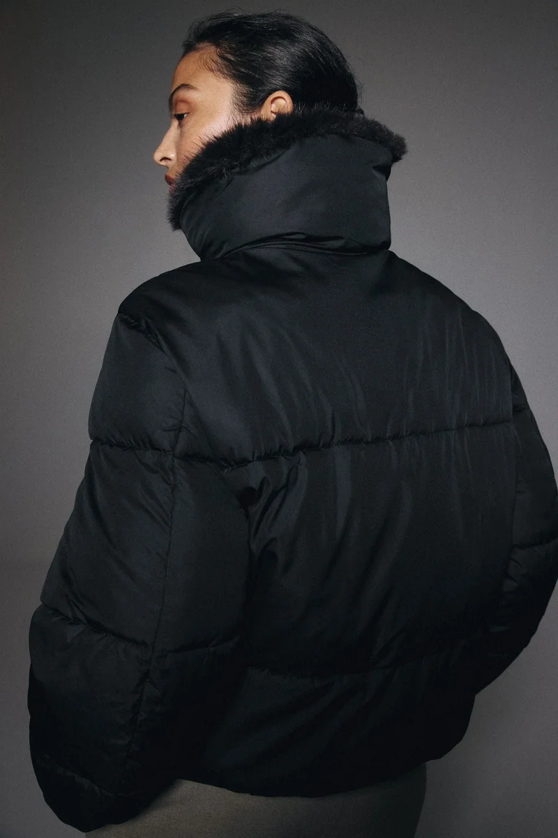 اتش اند ام جاكيت منفوخ فضفاض