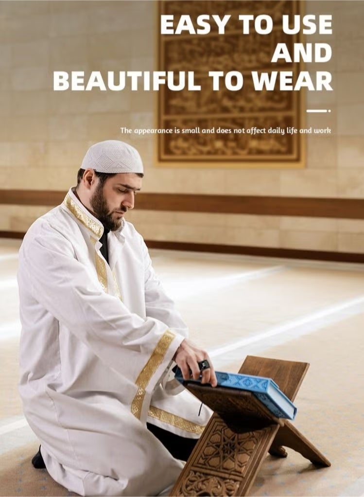 20mm Zikr Ring Smart Ring with Vibration Reminder Tasbih Counter and Bluetooth Connection for Exclusive IQIBLA App and 5 Daily Prayer Reminders - Image 5