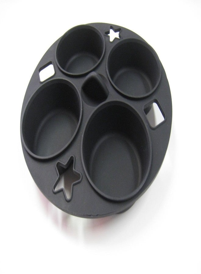 Microhearth 4-Cup Silicone Muffin Pan - BPA Free, Nonstick Microwave Bakeware for Eggs, Cupcakes, Muffins, Dinner Rolls and More - Image 1