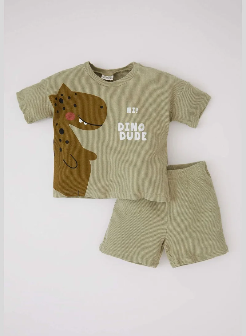ديفاكتو 2 Pack BabyBoy Regular Fit Bike Neck Short Sleeve Knitted Set
