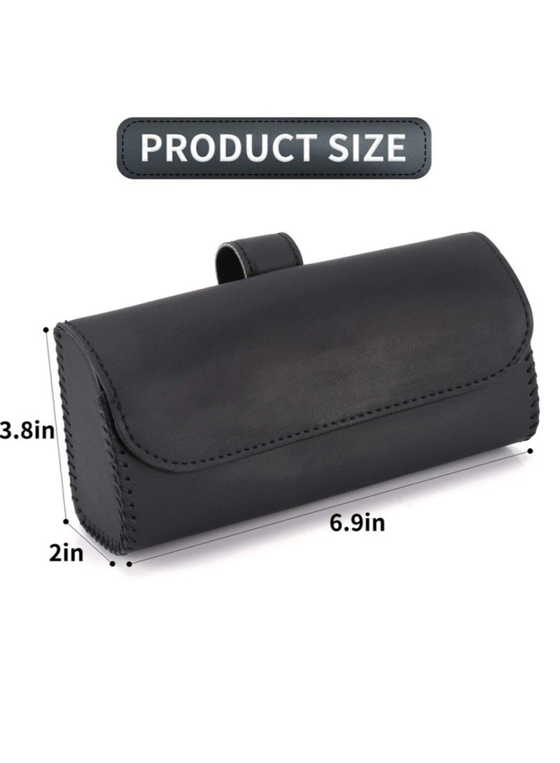 Magnetic Sunglasses Storage Case for Car Black - Image 2