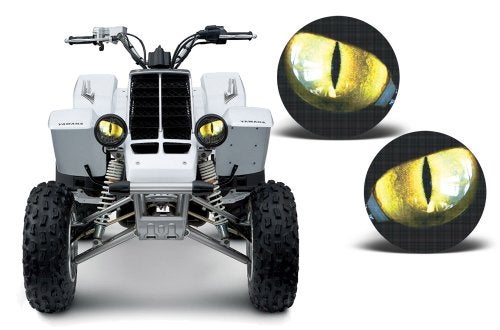 AMR Racing غطاء رسومات العين لمصابيح ATV من AMR Racing متوافق مع ياماها بانشي 350 1987-2005 - أصفر إكليبس - Image 3