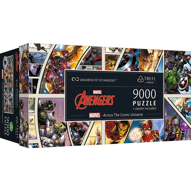 Trefl - Prime Marvel Across The Comic Universe Puzzle 9000 Pieces - 81022 - Image 1
