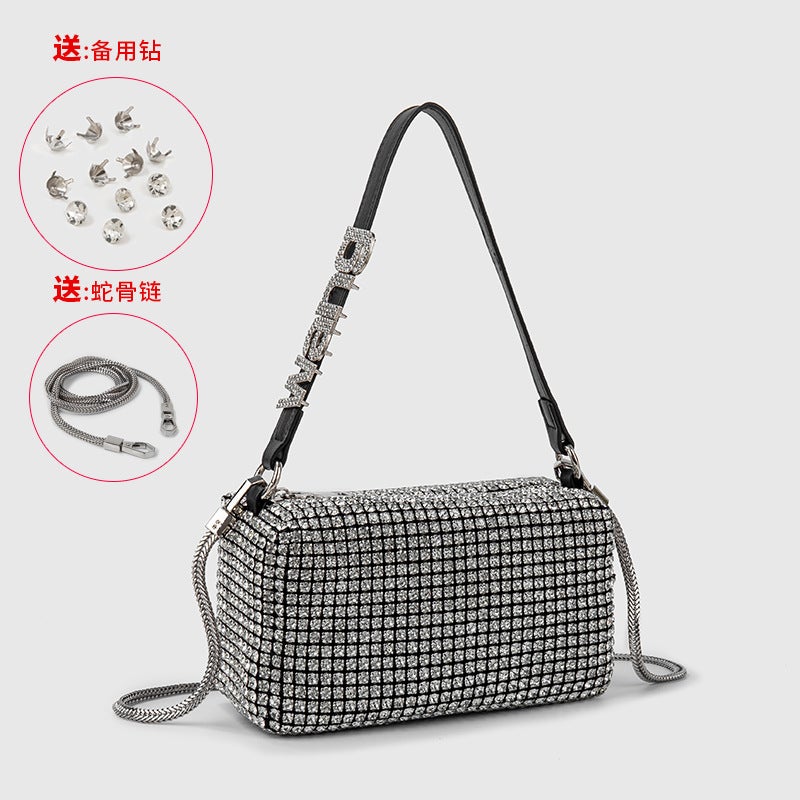 Rhinestone Bag Shoulder Bag Women'S Color Diamond 2024 King Full Diamond High Quality Crossbody Handheld Dinner Bag - Image 3