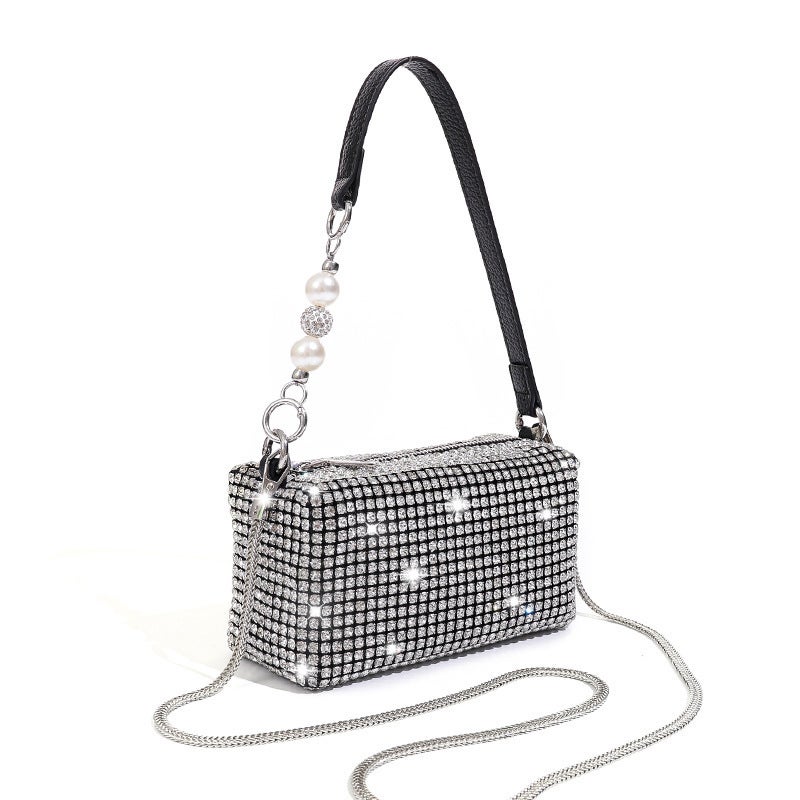 Rhinestone Bag Shoulder Bag Women'S Color Diamond 2024 King Full Diamond High Quality Crossbody Handheld Dinner Bag - Image 5