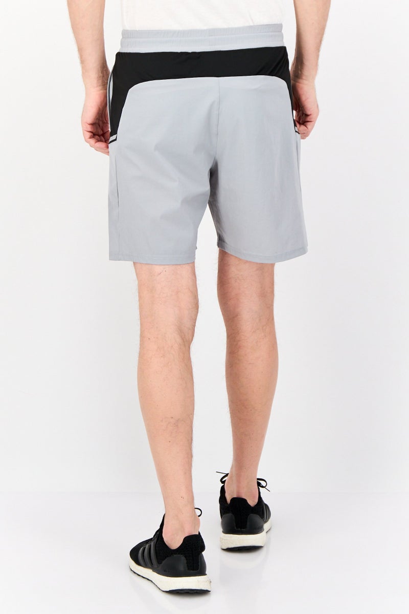RBX Men Sportswear Fit Training Shorts, Grey  - Image 3