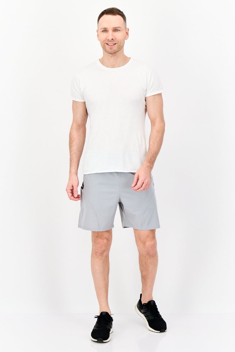 RBX Men Sportswear Fit Training Shorts, Grey  - Image 2