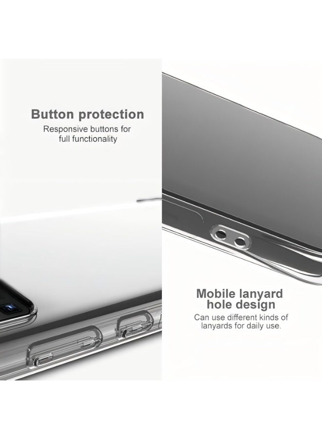 SanHu for Infinix Note 40X 5G 2-In-1 Thin Soft Case Cover, Anti Drop Protection, Anti Fingerprint, Durable, Easy To Clean And Install, Frosted Protective Case+Transparent Four Corner Anti Drop Protective Case - Image 5