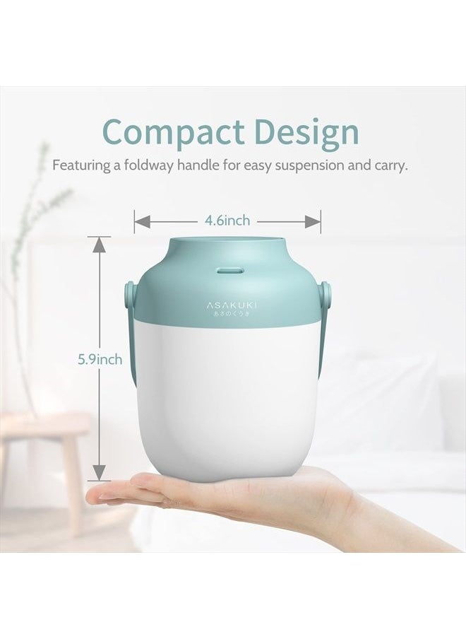 ASAKUKI - Cordless Essential Oil Diffusers, Rechargeable Diffusers for Essential Oils, Wireless Aromatherapy Diffuser with Warm Light, Portable Ultrasonic Diffuser for Camping Travel Home - Image 1