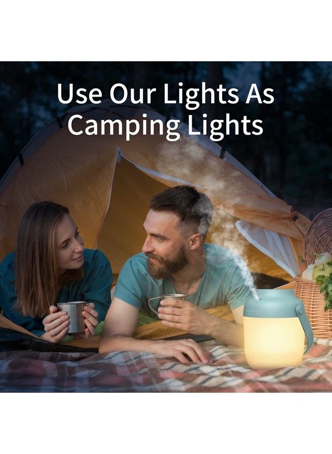 ASAKUKI - Cordless Essential Oil Diffusers, Rechargeable Diffusers for Essential Oils, Wireless Aromatherapy Diffuser with Warm Light, Portable Ultrasonic Diffuser for Camping Travel Home - Image 1