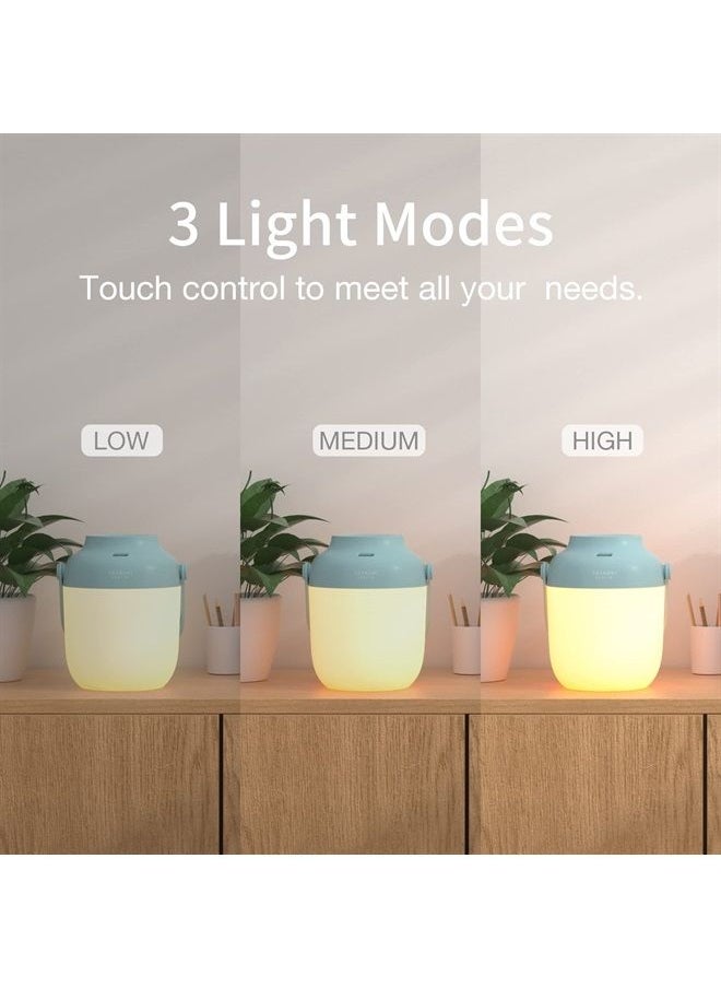 ASAKUKI - Cordless Essential Oil Diffusers, Rechargeable Diffusers for Essential Oils, Wireless Aromatherapy Diffuser with Warm Light, Portable Ultrasonic Diffuser for Camping Travel Home - Image 1
