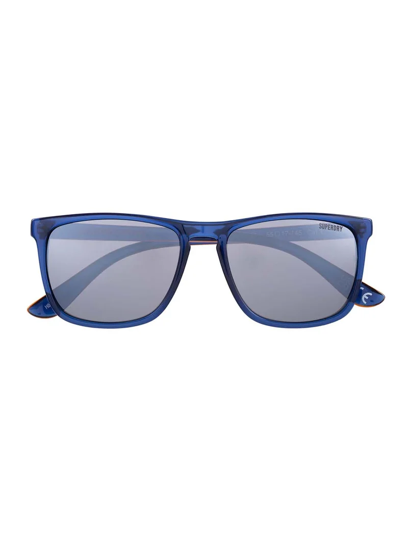 Superdry SHOCKWAVE (185) Full-Rim Rectangular UV Protection Sunglasses - Blue