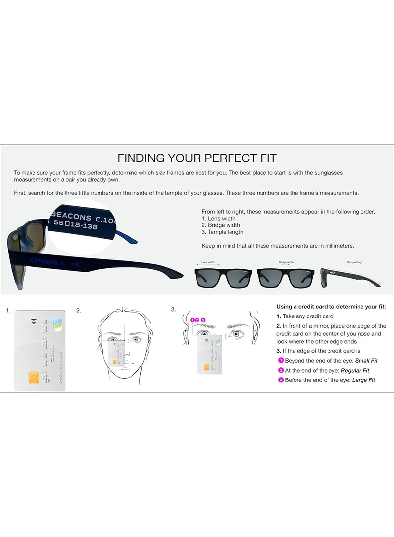 Superdry SHOCKWAVE (185) Full-Rim Rectangular UV Protection Sunglasses - Blue