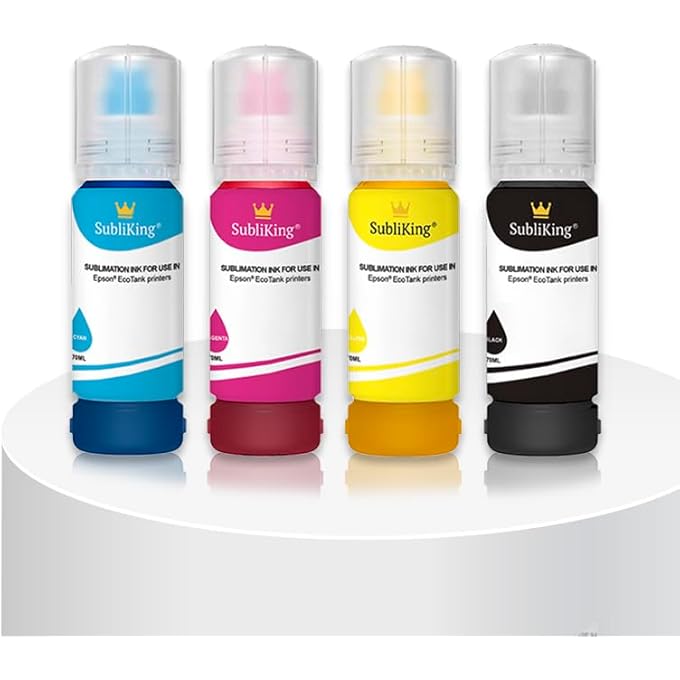 SUBLIMATION INK WITH UNIVERSAL ADAPTER SUITABLE FOR ALL ECOTANK PRINTERS | REPLACES EPSON NO. 101, 102, 103, 104, 105, 106 ETC. - Image 2