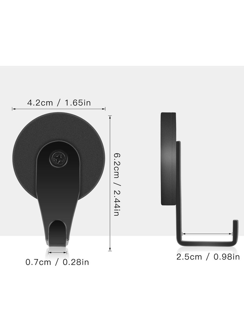 SOLARAE Magnetic Hooks, 2 Pack Heavy Duty Magnets with Hook for Refrigerator, Heavy Duty Magnet Hook 30LBS, for Metal Doors, Surfaces Outdoor and Towel Coat Umbrella Indoor Hanging - Image 2