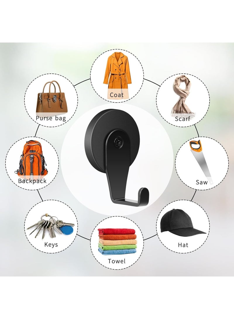 SOLARAE Magnetic Hooks, 2 Pack Heavy Duty Magnets with Hook for Refrigerator, Heavy Duty Magnet Hook 30LBS, for Metal Doors, Surfaces Outdoor and Towel Coat Umbrella Indoor Hanging - Image 5