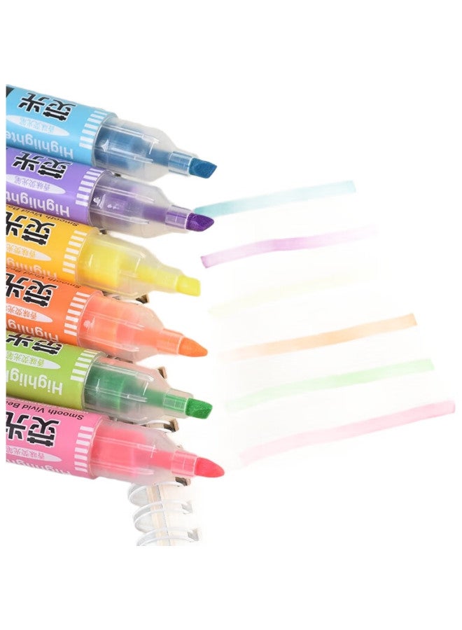 GENVANA Jinwanian 6-Color Highlighters, Colorful Pens, Planner Pens, Candy-Colored Markers, Cute Fragrance, Office And Student Markers, Highlighting Pens, 6 Pens/Box, Group Buy/Order Filler/Groupon, G-05361T - Image 3