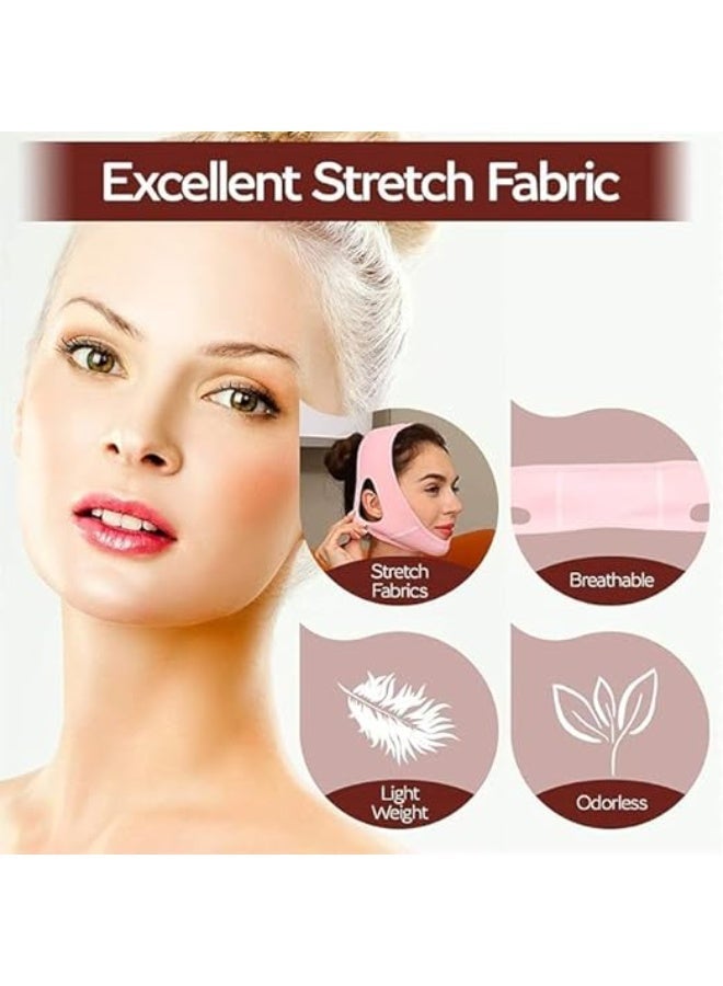 Universal V-Line Face Lift Sleeping Bandage, Ergonomic Face Slimming Mask for Cheek and Chin Contouring, Breathable Double Chin Relief Strap for Men and Women, Skin Tightening Belt - Image 2
