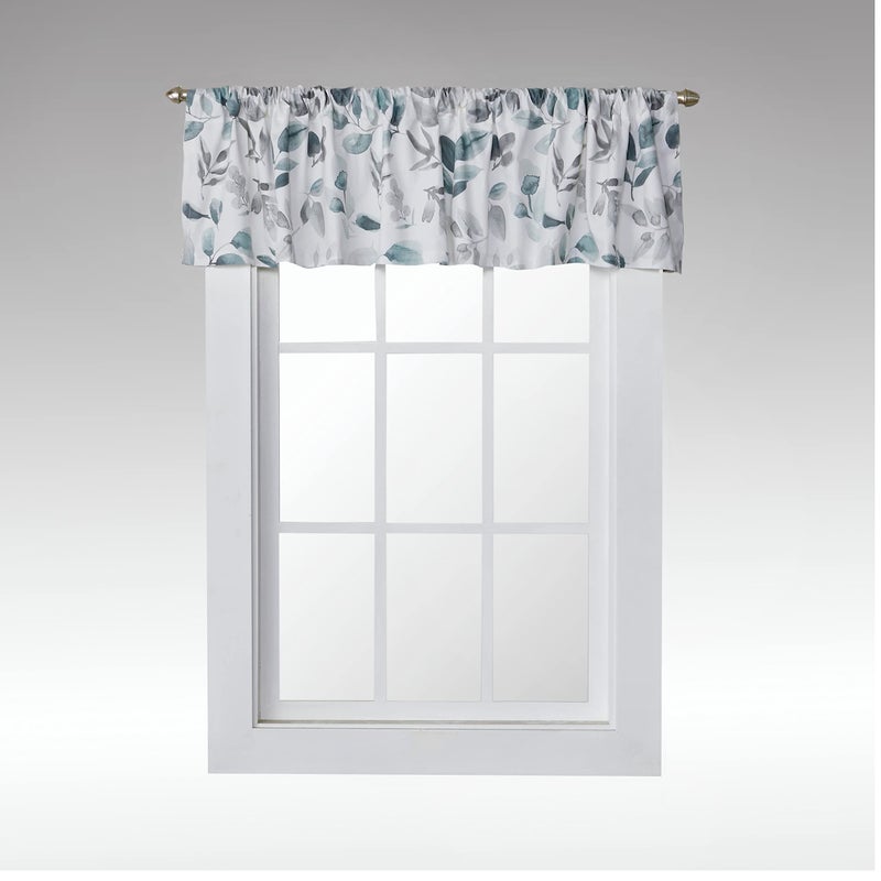 SKL Home Windsor Leaves Valance 70 in x 14 in Gray