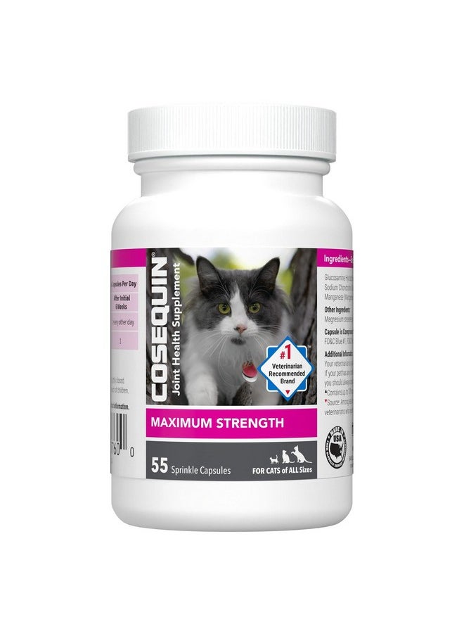 Nutramax Laboratories Nutramax Laboratories Cosequin Joint Health Supplement for Cats - With Glucosamine and Chondroitin, 2 Pack, 110 Total Capsules  - Image 2