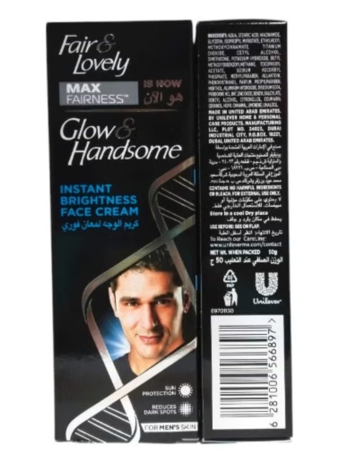 Glow & Handsome Instant Brightening Face Cream 50 gm