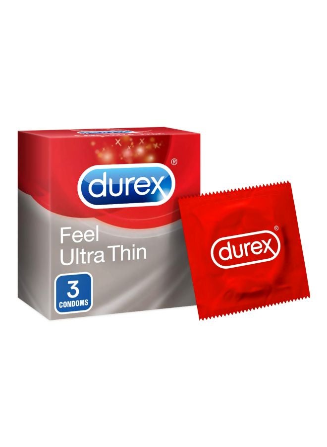 Durex 3-Piece Feel Ultra Thin Condoms - Image 1