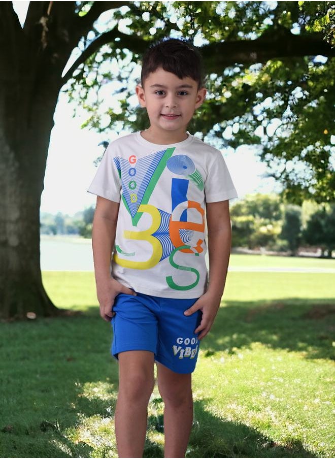 URBASY - Vibe Graphic T-Shirt & Shorts Set by Styli - Image 1