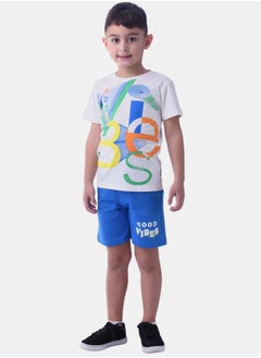 Vibe Graphic T-Shirt & Shorts Set by Styli