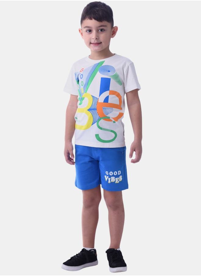 URBASY - Vibe Graphic T-Shirt & Shorts Set by Styli - Image 1