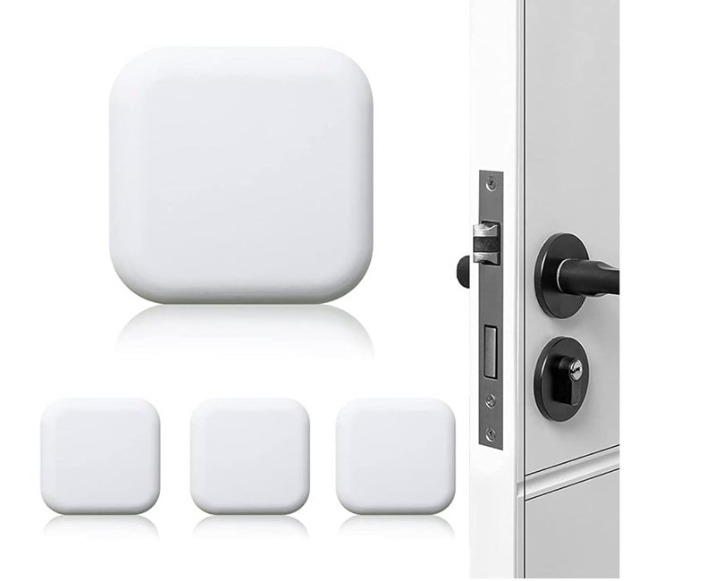 Hidak Door Stoppers Wall Protector Silicone Door Knob Guard Wall Shield Door Handle Bumper Self Adhesive Silencer Soft Rubber Crash Pad for Home Office Multi Color 4 - Image 1
