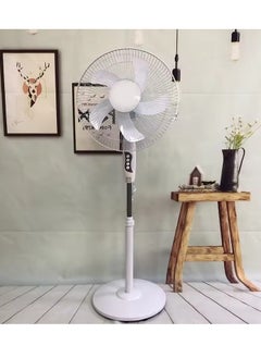 REFURA 4 Speed 16 inches Pedestal Stand Fan White 70W RE-703  - Image 3