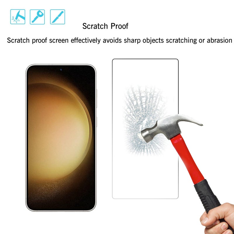 Ailun Screen Protector for Galaxy S23+/ S23 Plus [6.6 Inch] 3Pack + 3Pack Camera Lens Tempered Glass Fingerprint Unlock 0.25mm Ultra Clear Anti-Scratch Case Friendly [Not For S23 Ultra] - Image 3