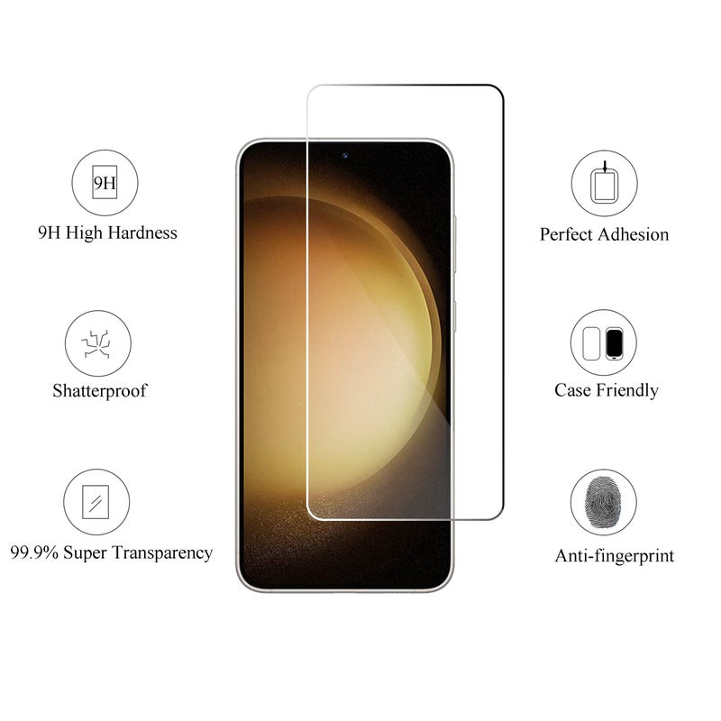 Ailun Screen Protector for Galaxy S23+/ S23 Plus [6.6 Inch] 3Pack + 3Pack Camera Lens Tempered Glass Fingerprint Unlock 0.25mm Ultra Clear Anti-Scratch Case Friendly [Not For S23 Ultra] - Image 2