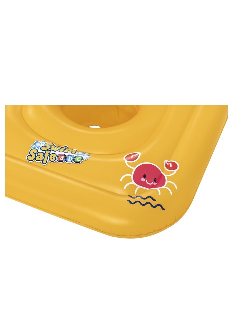 Bestway - Swim Safe ABC WonderSplash Square 3-Ring Inflatable Baby Boat - 32050 - Image 5