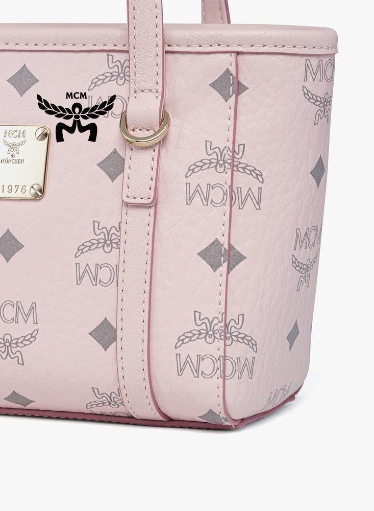 MCM TONI Mini Handheld Shopping Bag, Vegetable Basket Crossbody Tote Bag, Commuting Women's Bag, Handheld Bag - Image 5