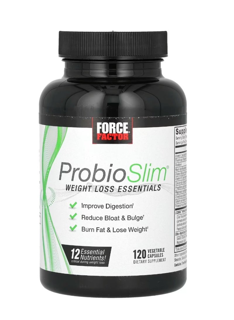Force Factor ProbioSlim Weight Loss Essentials 120 Vegetable Capsules  - Image 1