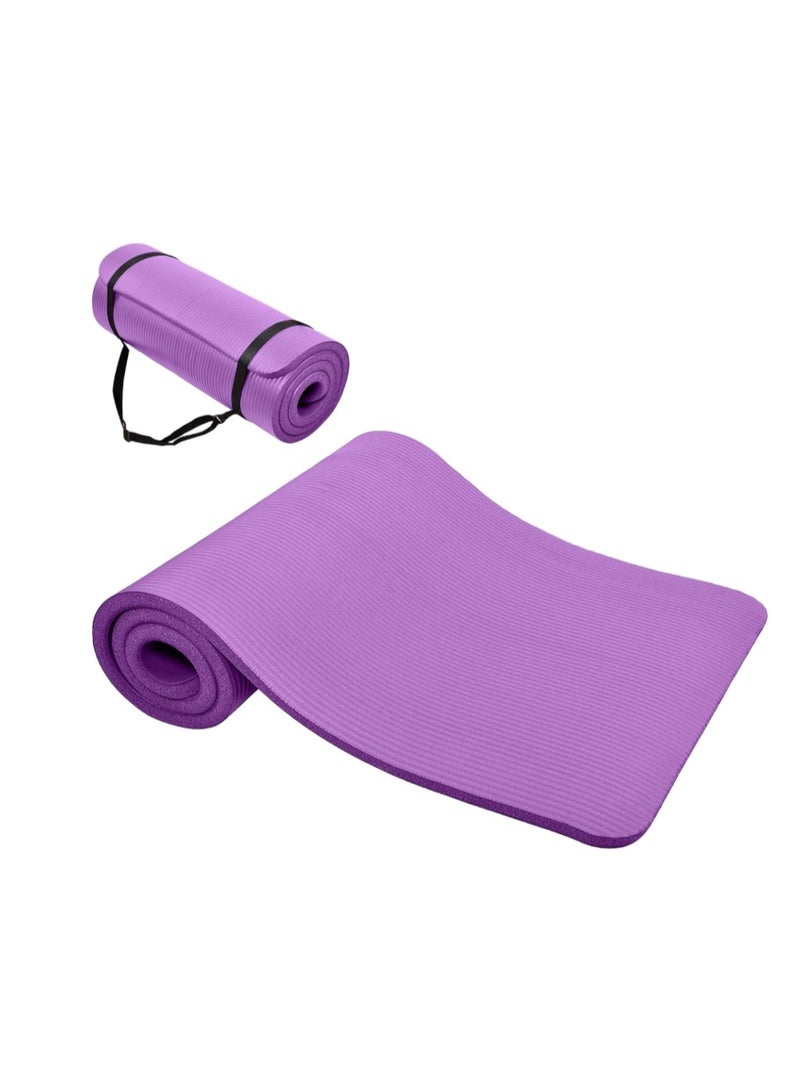 Neostyle Yoga Mat Fitness & Exercise Mat with Easy-Cinch Yoga Mat Carrier Strap, Thick 183*60*1 cm Workout Mats for Yoga, Pilates and Floor Exercise - Image 1