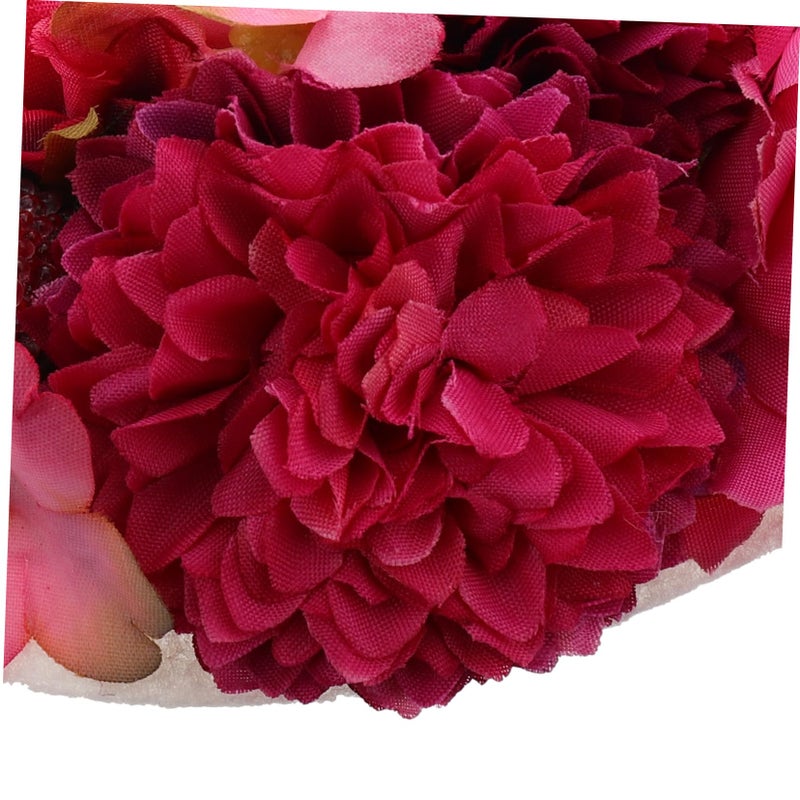 Soft Floral Headband For Baby Girls Newborn Photography Accessory Pink - Image 4