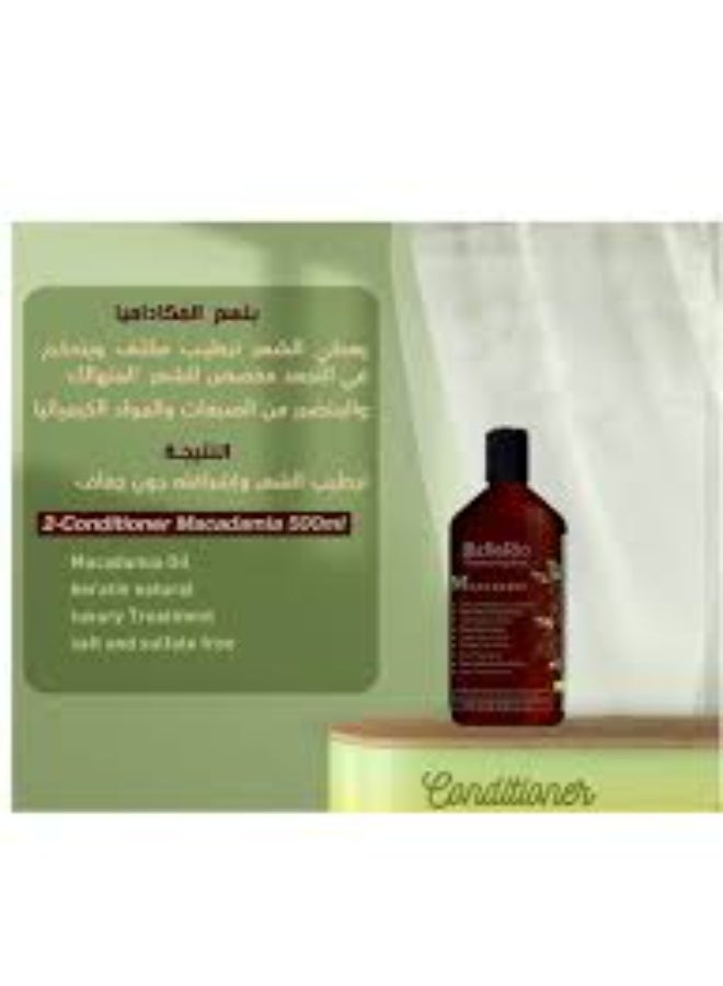 Bella Rio Macadamia conditioner for smooth hair and prevent frizz 500 ml - Image 2