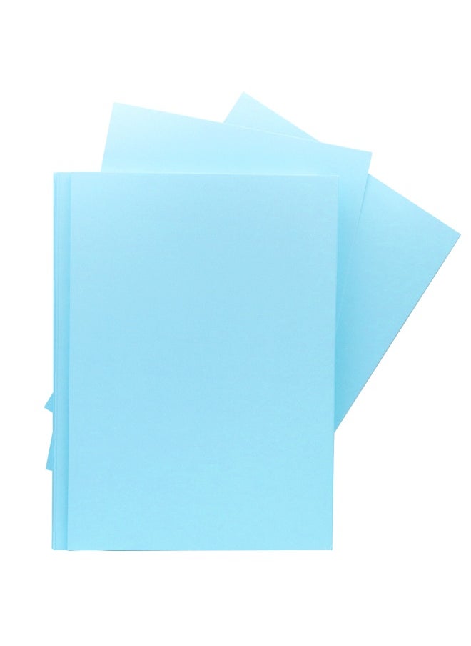 firstnock Sky Blue Colored Paper A4 - 240 GSM - 50 Sheets - Premium Quality Craft & Printing Paper for DIY, School Projects, Invitations, Art & Office Use – Girls Blue Paper  - Image 1