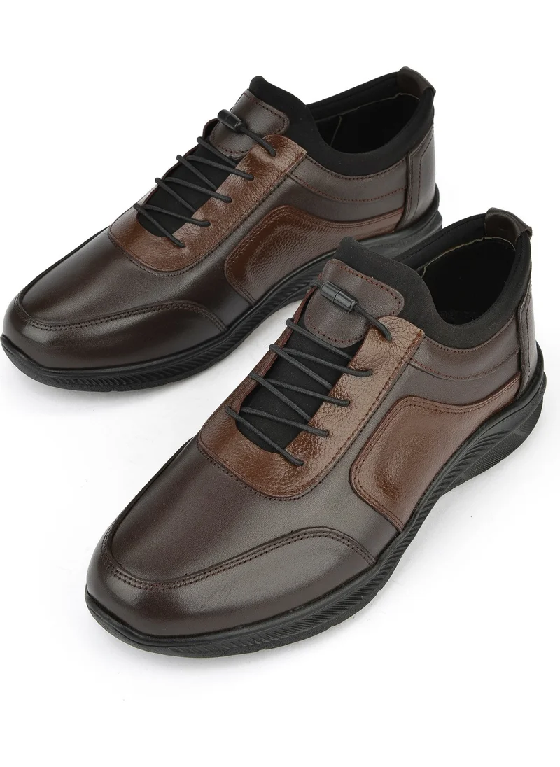 Ziya , Men's Leather Sneaker 143423Z69 Brown
