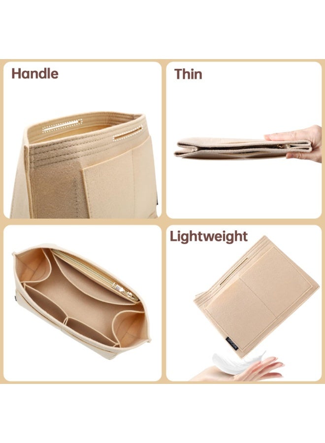 Chielor Purse Organizer Insert for Longchamp Le Pliage, Premium Felt Long Champ Bag Handbag Women, Tote Organizer Insert with 9 Compartments - Image 4