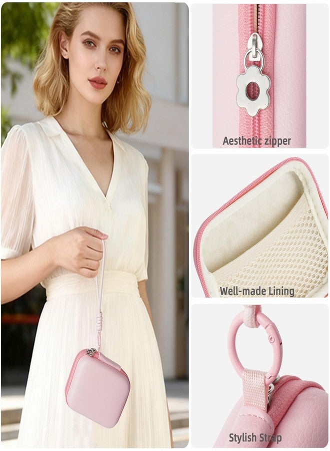Yoocheese Digital Camera Case: Small Cute Pouch for Kodak pixpro fz55 fz45, Canon ixus 285 Hs Elph 360, Nikon s6900, Sony dsc w830, Camkory dc403, Compact Camera Accessories for Girl (Pink) - Image 3