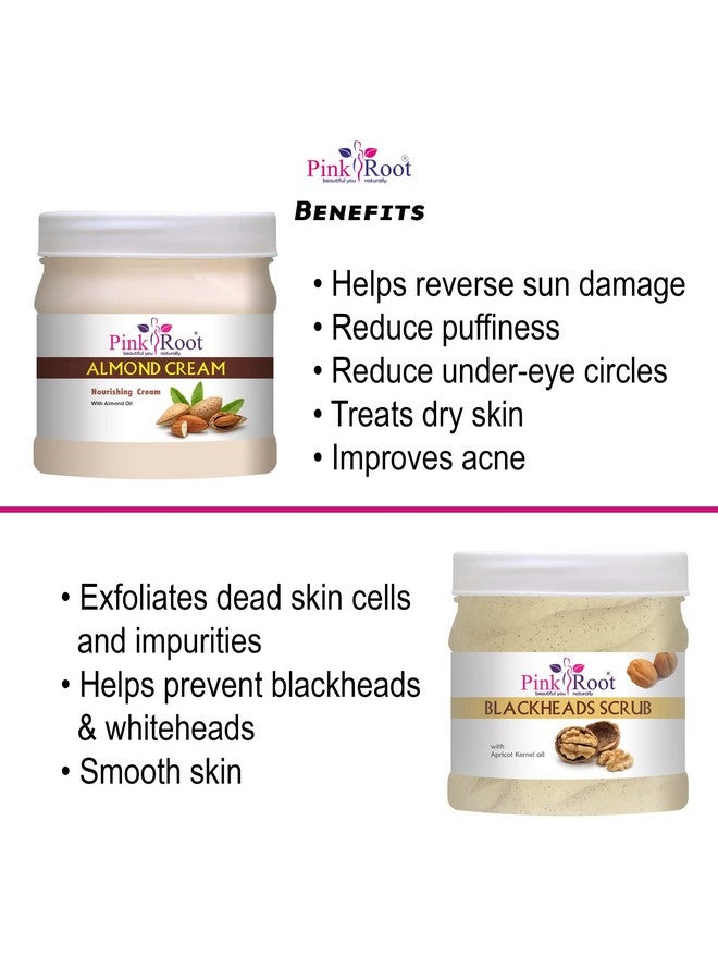 الجذر الوردي كريم جذور اللوز الوردي 500 جرام مع مقشر الرؤوس السوداء 500 جرام - Image 5