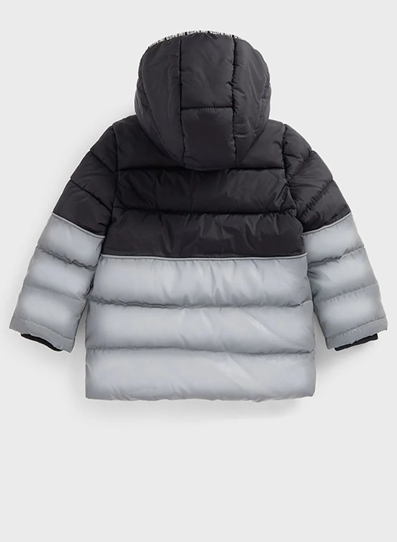 مذركير Kids Hooded Reflective Puffer Jacket