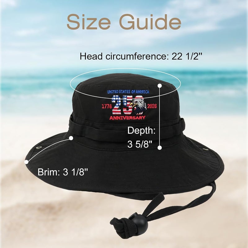 Phaiy Bucket Hat Wide Brim UV Protection Sun Hat Boonie Hats Fishing Hiking Safari Outdoor Hats for Men and Women - Image 5