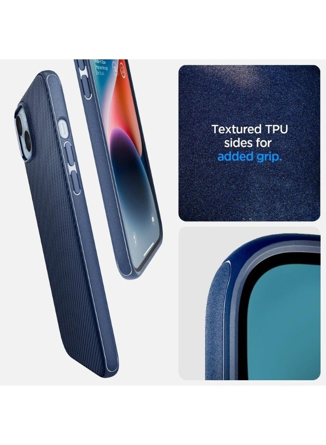 Color Fans Mag Armor MagFit Designed for iPhone 14 Case Military-Grade Protection Compatible with MagSafe - Navy Blue - Image 5