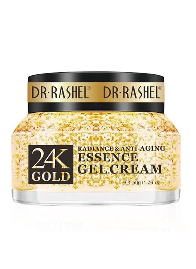 DR. RASHEL 24K Gold Radiance And Anti-Aging Essence Gel Cream 50Grams  - Image 2