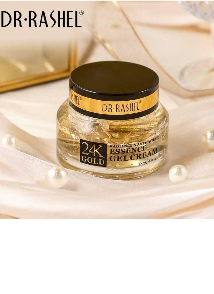 DR. RASHEL 24K Gold Radiance And Anti-Aging Essence Gel Cream 50Grams  - Image 5