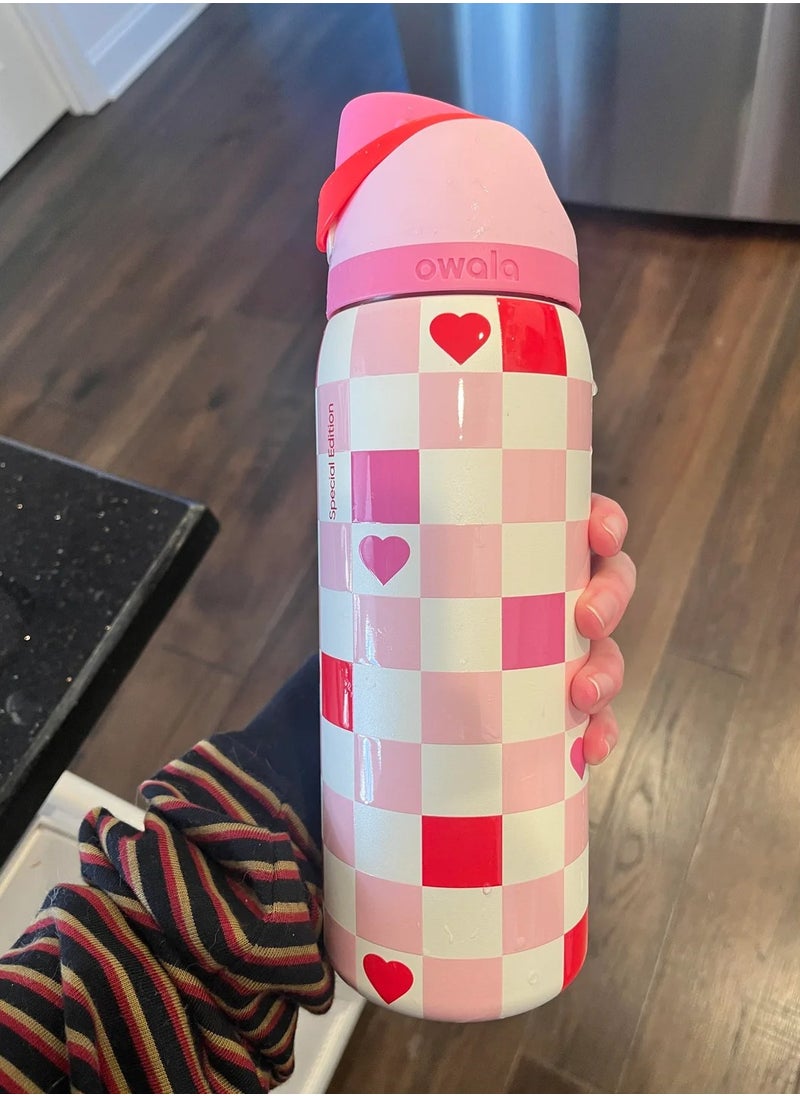 Owala - 24 Oz. Owala FreeSip Stainless Steel Water Bottle in Rose pink - Image 1